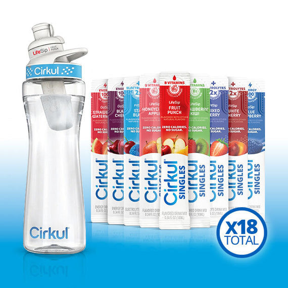 22oz. Plastic Bottle & LifeSip® Fruit Punch B4
